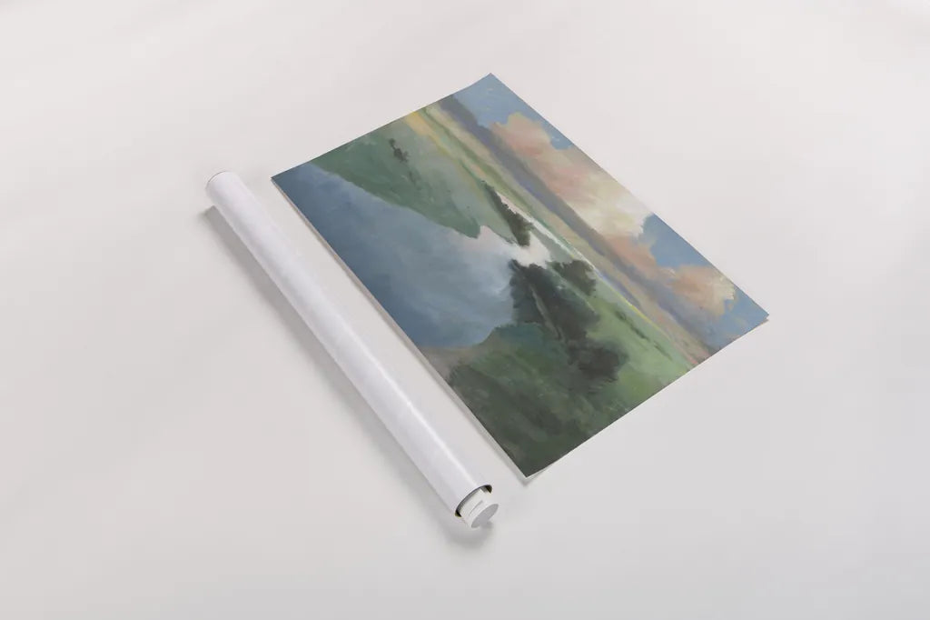 January Landscape by Wellington Studio. shown as a rolled paper print. Available as archival giclee rolled canvas, fine art paper, or poster print. SKU 89908i.