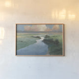 January Landscape by Wellington Studio. shown as a paper print in a natural frame. Available as a archival giclee rolled canvas, fine art paper, or poster print. SKU 89908i.