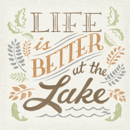 Lake Life I Green by Wellington Studio. SKU 76131a. Archival Giclee Fine art print for wall decor.