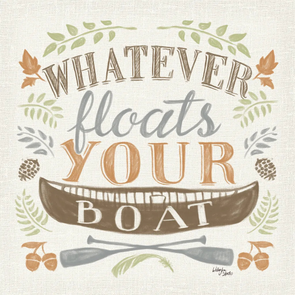 Lake Life II Green by Wellington Studio. SKU 76132a. Archival Giclee Fine art print for wall decor.