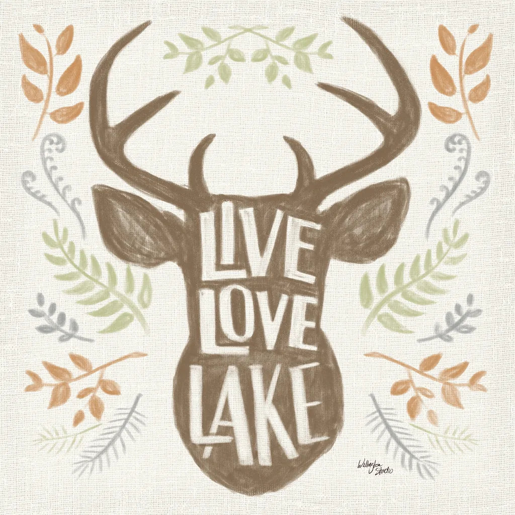 Lake Life III Green by Wellington Studio. SKU 76133a. Archival Giclee Fine art print for wall decor.