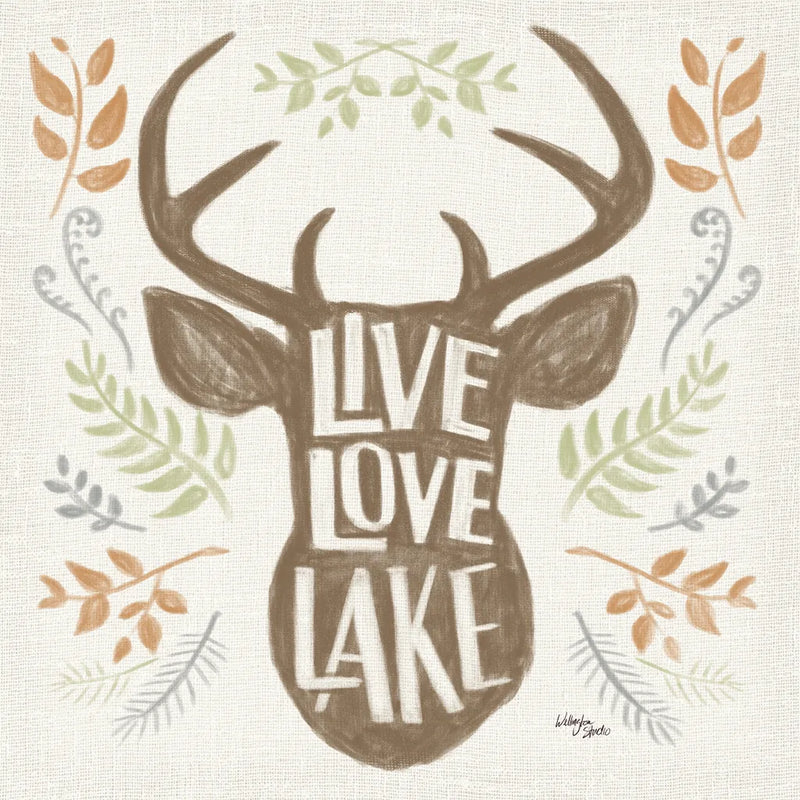 Lake Life III Green by Wellington Studio. SKU 76133a. Archival Giclee Fine art print for wall decor.