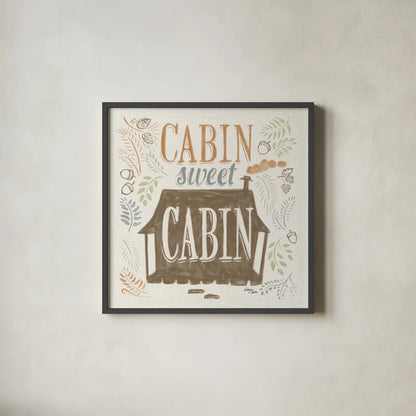 Lake Life IV Green by Wellington Studio. Shown in a sleek black glass frame for a contemporary gallery look. Available as an archival giclee rolled canvas, fine art paper, or poster print. SKU 76134a.