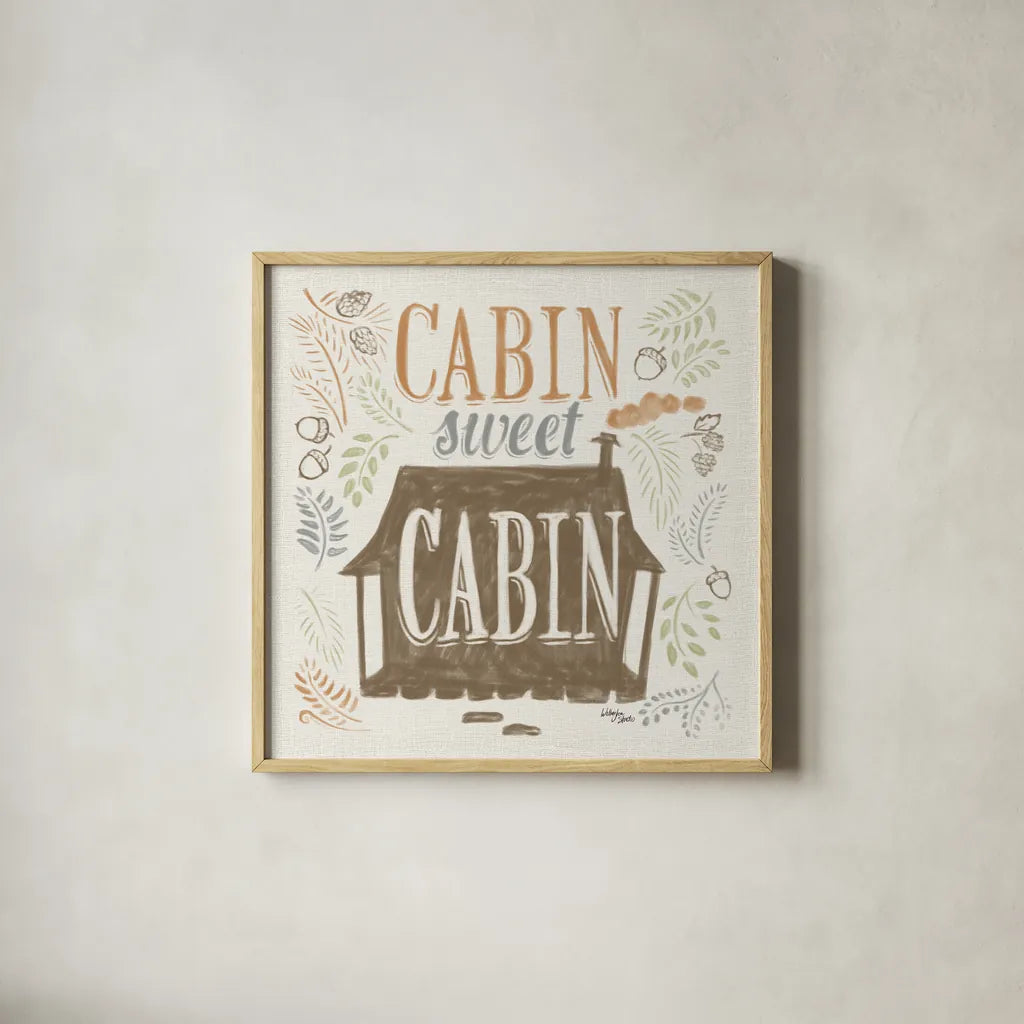 Lake Life IV Green by Wellington Studio. Shown in a natural wood glass frame for a timeless modern aesthetic. Available as an archival giclee rolled canvas, fine art paper, or poster print. SKU 76134a.