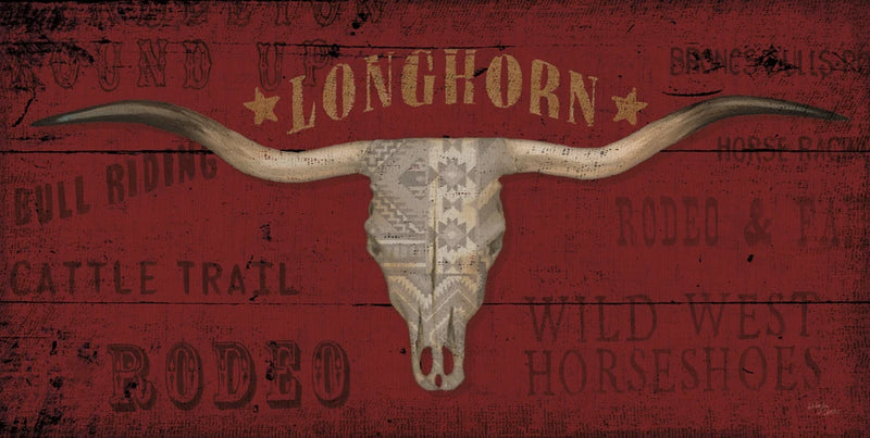 Longhorns Red II by Wellington Studio