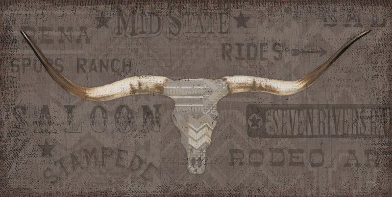 Longhorns Taupe I by Wellington Studio