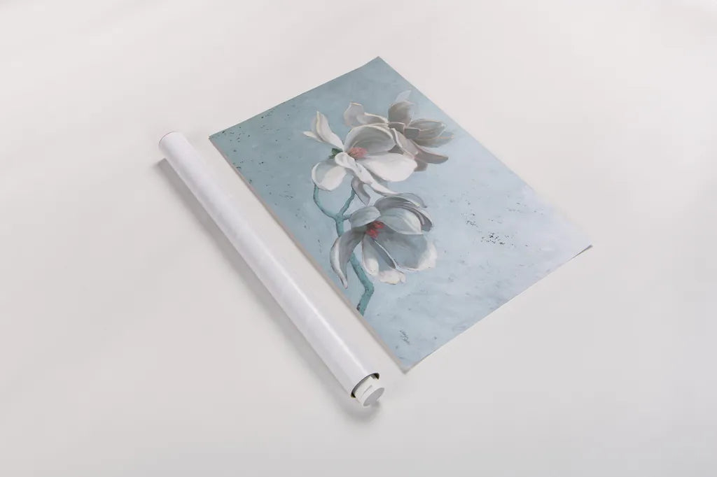 Magnolia Branch by Wellington Studio. shown as a rolled paper print. Available as archival giclee rolled canvas, fine art paper, or poster print. SKU 89443i.