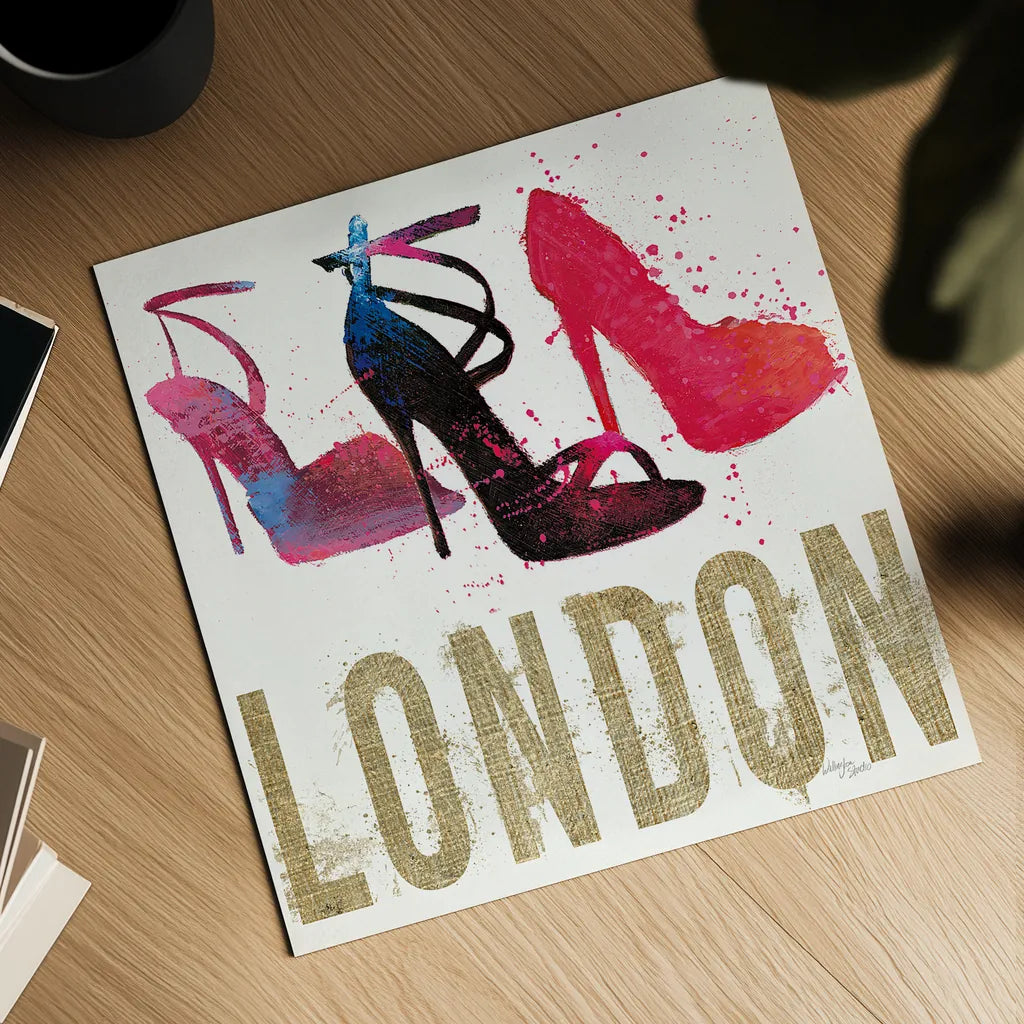 Moda Splash I Light by Wellington Studio. Shown as a detailed flat fine art print, highlighting archival giclee quality. Available as an archival giclee rolled canvas, fine art paper, or poster print. SKU 17012a.