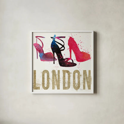 Moda Splash I Light by Wellington Studio. Shown in a crisp white glass frame for a clean and minimalist style. Available as an archival giclee rolled canvas, fine art paper, or poster print. SKU 17012a.