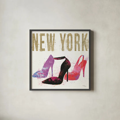 Moda Splash II Light by Wellington Studio. Shown in a sleek black glass frame for a contemporary gallery look. Available as an archival giclee rolled canvas, fine art paper, or poster print. SKU 17013a.