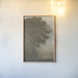 Moon at Dusk Diptych I by Wellington Studio. shown as a paper print in a natural frame. Available as a archival giclee rolled canvas, fine art paper, or poster print. SKU 102119h.