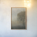 Moon at Dusk Diptych II by Wellington Studio. shown as a paper print in a natural frame. Available as a archival giclee rolled canvas, fine art paper, or poster print. SKU 102120h.