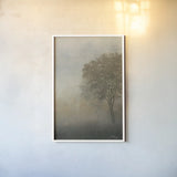 Moon at Dusk Diptych II by Wellington Studio. shown as a paper print in a white frame. Available as a archival giclee rolled canvas, fine art paper, or poster print. SKU 102120h.