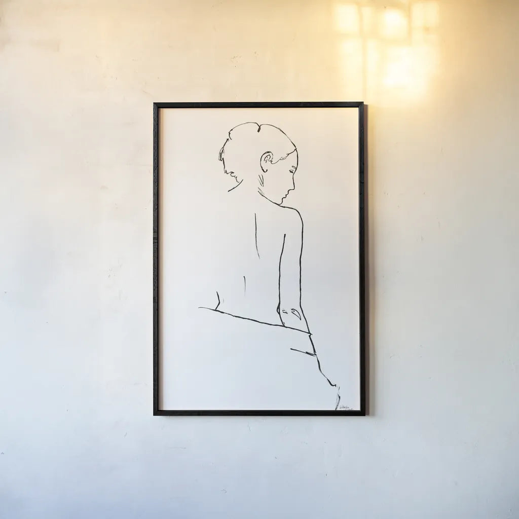 Muse I by Wellington Studio. shown as a paper print in a black flame. Available as a archival giclee rolled canvas, fine art paper, or poster print. SKU 87086h.