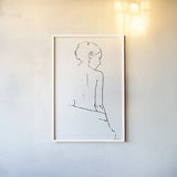 Muse I by Wellington Studio. shown as a paper print in a white frame. Available as a archival giclee rolled canvas, fine art paper, or poster print. SKU 87086h.
