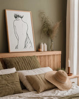 Muse II by Wellington Studio. shown as a paper print in a natural frame. Available as a archival giclee rolled canvas, fine art paper, or poster print. SKU 87087h.