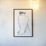 Muse II by Wellington Studio. shown as a paper print in a black flame. Available as a archival giclee rolled canvas, fine art paper, or poster print. SKU 87087h.