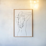 Muse III by Wellington Studio. shown as a paper print in a natural frame. Available as a archival giclee rolled canvas, fine art paper, or poster print. SKU 87088h.