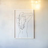 Muse III by Wellington Studio. shown as a paper print in a white frame. Available as a archival giclee rolled canvas, fine art paper, or poster print. SKU 87088h.