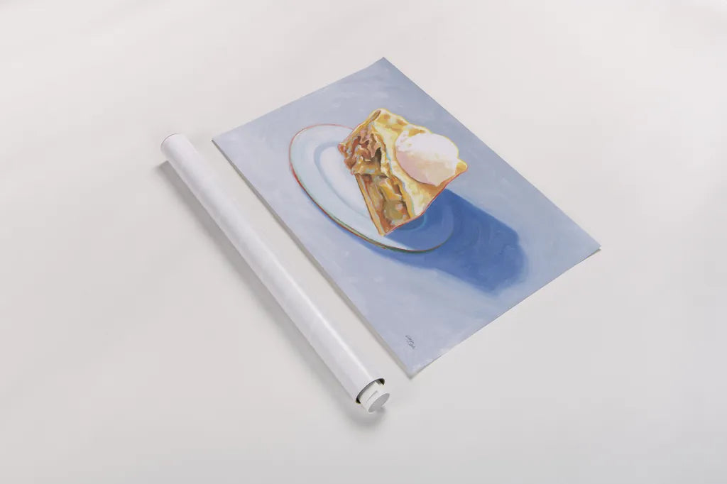 Pie by Wellington Studio. shown as a rolled paper print. Available as archival giclee rolled canvas, fine art paper, or poster print. SKU 90686i.