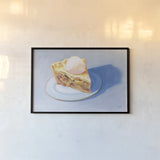 Pie by Wellington Studio. shown as a paper print in a black flame. Available as a archival giclee rolled canvas, fine art paper, or poster print. SKU 90686i.