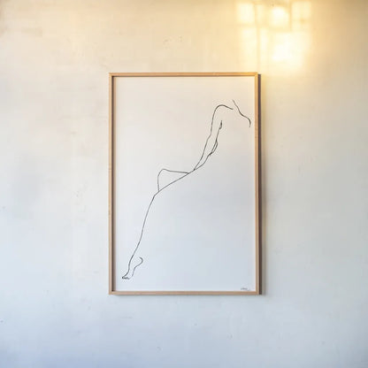 Silhouette I by Wellington Studio. shown as a paper print in a natural frame. Available as a archival giclee rolled canvas, fine art paper, or poster print. SKU 87084h.