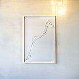 Silhouette I by Wellington Studio. shown as a paper print in a white frame. Available as a archival giclee rolled canvas, fine art paper, or poster print. SKU 87084h.