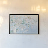 Spring Blossoms by Wellington Studio. shown as a paper print in a black flame. Available as a archival giclee rolled canvas, fine art paper, or poster print. SKU 89451i.