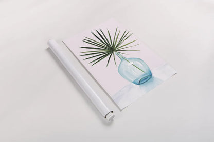 Statement Palms I by Wellington Studio. shown as a rolled paper print. Available as archival giclee rolled canvas, fine art paper, or poster print. SKU 33610h.