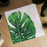 Statement Palms IV by Wellington Studio. Shown as a detailed flat fine art print, highlighting archival giclee quality. Available as an archival giclee rolled canvas, fine art paper, or poster print. SKU 33613a.