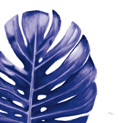 Statement Palms IV Indigo by Wellington Studio. SKU 34076a. Archival Giclee Fine art print for wall decor.