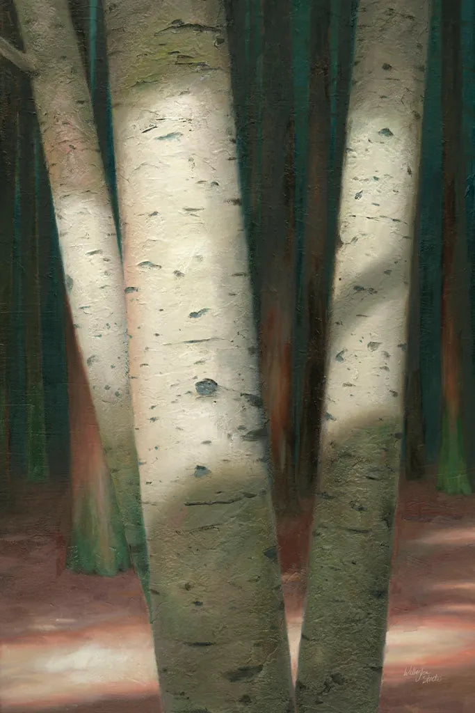 Sunlit Forest I by Wellington Studio. SKU 86292h. Archival Giclee Fine art print for wall decor.