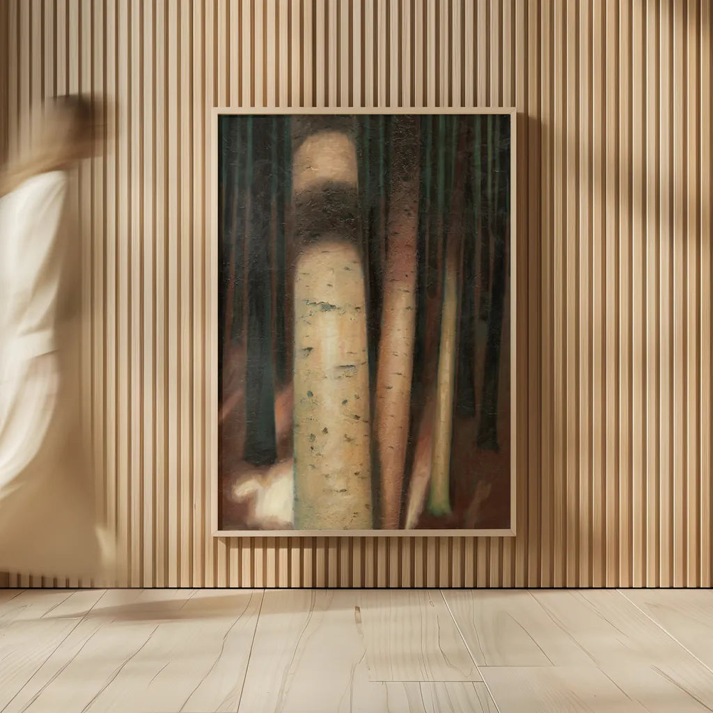 Sunlit Forest II by Wellington Studio. shown as over sized large wall art. Available as an archival giclee rolled canvas, fine art paper, or poster print. SKU 86293h.