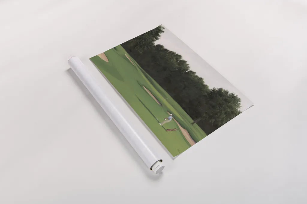 The Fairway II by Wellington Studio. shown as a rolled paper print. Available as archival giclee rolled canvas, fine art paper, or poster print. SKU 99417i.