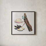The Fairway III by Wellington Studio. Shown in a sleek black glass frame for a contemporary gallery look. Available as an archival giclee rolled canvas, fine art paper, or poster print. SKU 99418a.