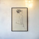 Vintage Muse I by Wellington Studio. shown as a paper print in a black flame. Available as a archival giclee rolled canvas, fine art paper, or poster print. SKU 90907h.