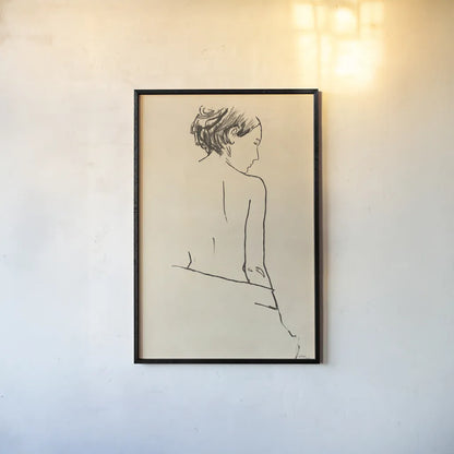 Vintage Muse I by Wellington Studio. shown as a paper print in a black flame. Available as a archival giclee rolled canvas, fine art paper, or poster print. SKU 90907h.