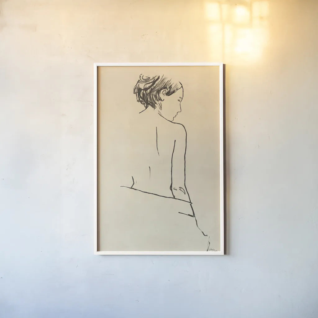 Vintage Muse I by Wellington Studio. shown as a paper print in a white frame. Available as a archival giclee rolled canvas, fine art paper, or poster print. SKU 90907h.