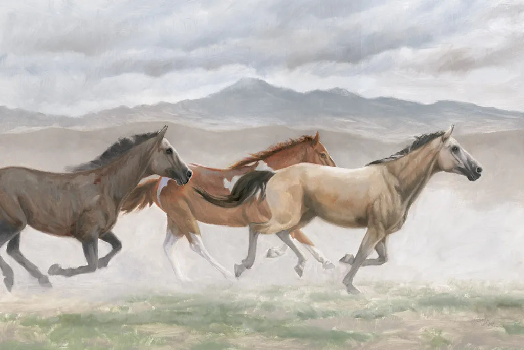 Wild Horses by Wellington Studio. SKU 84113i. Archival Giclee Fine art print for wall decor.