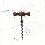 Wine Splash Corkscrew I by Wellington Studio. SKU 36324a. Archival Giclee Fine art print for wall decor.