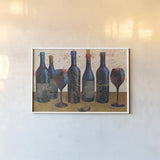 Wine Splash Light I by Wellington Studio. shown as a paper print in a white frame. Available as a archival giclee rolled canvas, fine art paper, or poster print. SKU 17226i.
