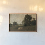 A Pool in The Meadow by Wild Apple Portfolio. shown as a paper print in a natural frame. Available as a archival giclee rolled canvas, fine art paper, or poster print. SKU 102011i.