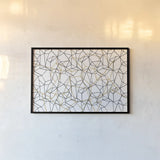 Across Geometrics by Wild Apple Portfolio. shown as a paper print in a black flame. Available as a archival giclee rolled canvas, fine art paper, or poster print. SKU 69139i.