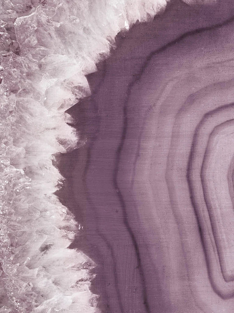 Agate Geode I Plum by Wild Apple Portfolio
