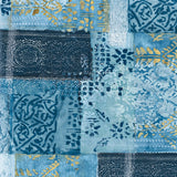 Alhambra II Indigo by Wild Apple Portfolio. SKU 16835a. Archival Giclee Fine art print for wall decor.