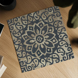 Amadora with Brown Square I by Wild Apple Portfolio. Shown as a detailed flat fine art print, highlighting archival giclee quality. Available as an archival giclee rolled canvas, fine art paper, or poster print. SKU 25295a.