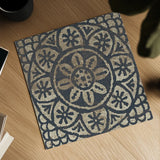 Amadora with Brown Square II by Wild Apple Portfolio. Shown as a detailed flat fine art print, highlighting archival giclee quality. Available as an archival giclee rolled canvas, fine art paper, or poster print. SKU 25296a.