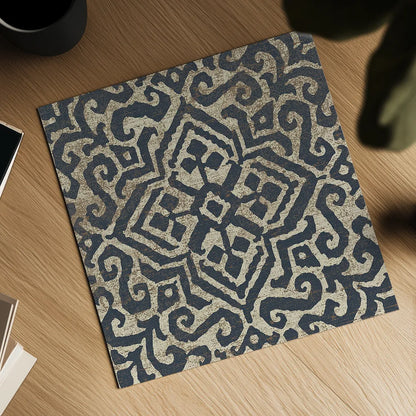 Amadora with Brown Square III by Wild Apple Portfolio. Shown as a detailed flat fine art print, highlighting archival giclee quality. Available as an archival giclee rolled canvas, fine art paper, or poster print. SKU 25297a.