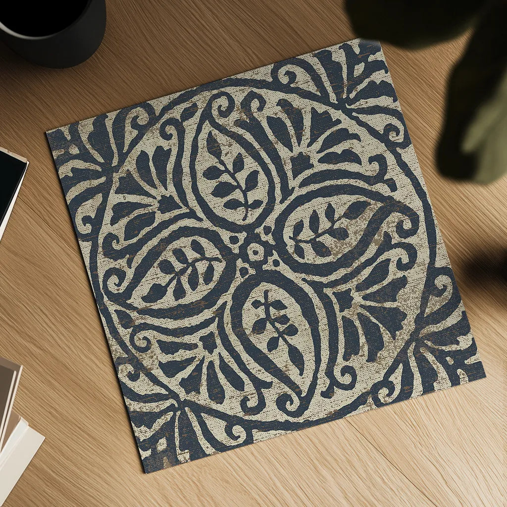 Amadora with Brown Square IV by Wild Apple Portfolio. Shown as a detailed flat fine art print, highlighting archival giclee quality. Available as an archival giclee rolled canvas, fine art paper, or poster print. SKU 25298a.