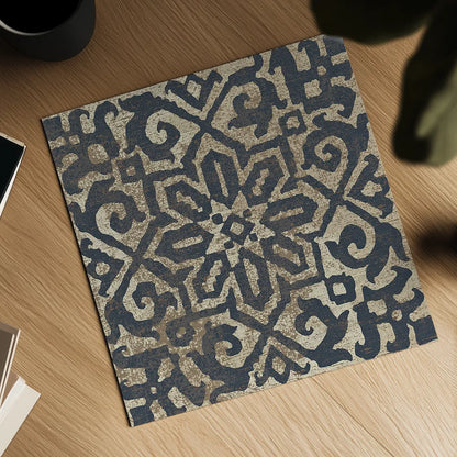 Amadora with Brown Square IX by Wild Apple Portfolio. Shown as a detailed flat fine art print, highlighting archival giclee quality. Available as an archival giclee rolled canvas, fine art paper, or poster print. SKU 25303a.